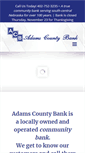 Mobile Screenshot of adamscountybank.net